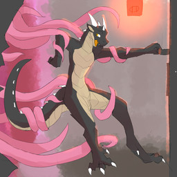 animal_genitalia anthro claws forced genital_slit genitals glowing grey_body horn male markings nude orange_eyes rape sex solo tail tan_body tentacle_rape tentacle_sex tentacles white_claws white_spikes litledragon mythology revet dragon mythological_creature mythological_scalie scalie 1:1 digital_media_(artwork) hi_res