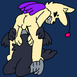 anthro duo face_fucking fellatio irrumatio male male/male oral penile penis_in_mouth rough_oral sex y_shaped_butt_crack mushroomwolf final_fantasy square_enix avian bird canid canine corvid corvus_(genus) crow fennec_fox fox mammal moogle oscine passerine true_fox 1:1 animated loop low_res