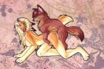 all_fours anthro anthro_on_feral anthro_penetrated bestiality breasts doggystyle duo eyes_closed female female_on_feral female_penetrated feral feral_penetrating feral_penetrating_anthro from_behind_position genitals interspecies male male/female male_on_anthro male_penetrating male_penetrating_female nude open_mouth penetration penis sex side_view tail celestialwolfen canid canine mammal 2012