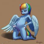 2013 anthro anthrofied blue_fur blush censored crossgender cum cutie_mark equine friendship_is_magic fur hair kneeling knpn male mammal masturbation multi-colored_hair my_little_pony nipples pegasus penis purple_eyes rainbow_dash_(mlp) rainbow_hair solo wings
Rating: Explicit
Score: 3
User: Falord
Date: December 22, 2013