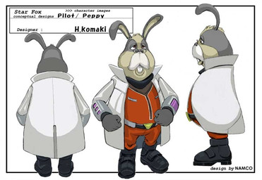 anthro belt black_nose boots clothing eyewear footwear glasses gloves handwear long_ears male shoes simple_background solo teeth text h.komaki nintendo star_fox peppy_hare hare lagomorph leporid mammal english_text official_art