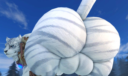 armor balls bedroom_eyes big_balls big_butt black_nose blue_eyes butt day feral fur genitals grey_body grey_ears grey_fur grey_stripes grey_tail half-closed_eyes huge_balls huge_butt looking_at_viewer looking_back male multicolored_body multicolored_ears multicolored_fur narrowed_eyes outside plant presenting presenting_hindquarters quadruped rear_view seductive sky smile solo striped_body striped_fur stripes tail thick_thighs three-quarter_view tree two_tone_body two_tone_ears two_tone_fur two_tone_tail white_body white_ears white_fur white_tail willie_piv xenoblade_(series) xenoblade_chronicles_2 dromarch animal_humanoid blade_(xenoblade) cat_humanoid felid felid_humanoid feline feline_humanoid gormotti humanoid mammal mammal_humanoid pantherine tiger 2025 3d_(artwork) digital_media_(artwork)