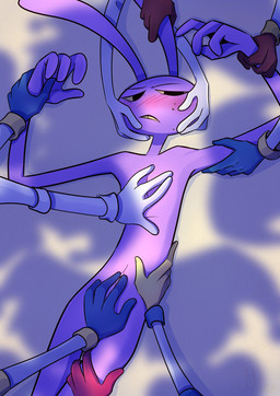4_fingers 5_fingers anthro beach blush bodily_fluids caressing caressing_face convenient_censorship crotch_tuft disembodied_hand female fingers flustered group hand_on_crotch hip_grab leg_grab male mostly_offscreen_character nude_male offscreen_character shadow slim sweat sweatdrop text thigh_grab tuft wrist_grab screaming_alice glitch_productions the_amazing_digital_circus evil_pomni_(tadc) jax_(tadc) pomni_(tadc) humanoid lagomorph leporid mammal rabbit translated
