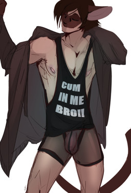 anthro brown_hair bulge clothed clothing detailed_bulge eyes_closed genital_outline genitals hair jacket male nipples partial_nudity penis penis_outline shirt simple_background solo tail topwear underwear white_background peritian arno_(peritian) domestic_cat felid feline felis mammal siamese_cat 2019 absurd_res digital_media_(artwork) hi_res