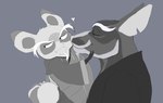 anthro clothed clothing crossover_ship duo elderly elderly_anthro elderly_male facial_hair frown goatee heart_symbol kissing_cheek male male/male mature_anthro mature_male size_difference hypnokoo dreamworks kung_fu_panda teenage_mutant_ninja_turtles teenage_mutant_ninja_turtles_(2012) master_shifu master_splinter ailurid mammal murid murine rat red_panda rodent crossover hi_res