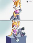 anthro cybernetics electronics female genitals humor machine penetration phone phone_charger pussy solo spread_pussy spreading vaginal vaginal_penetration fourssss archie_comics sega sonic_the_hedgehog_(archie) sonic_the_hedgehog_(comics) sonic_the_hedgehog_(series) bunnie_rabbot cyborg lagomorph leporid mammal rabbit 3:4 comic hi_res