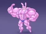 anthro biceps big_muscles female huge_muscles hyper hyper_muscles muscular muscular_anthro muscular_female simple_background smile solo standing ramudey tuffy_(toonpower) lagomorph leporid mammal rabbit 4:3 hi_res