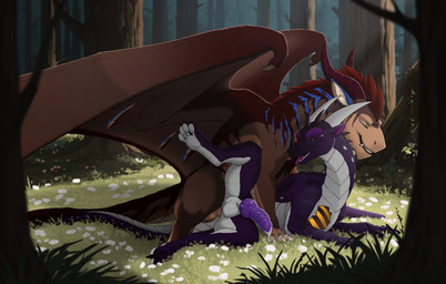 anal anal_penetration balls claws countershade_torso countershading duo erection feet feral feral_on_feral feral_penetrated feral_penetrating feral_penetrating_feral forest genitals horn male male/male male_penetrated male_penetrating male_penetrating_male outside penetration penile penile_penetration penis penis_in_ass plant sex smile tail teeth toes tongue tree wings sterr mythology equinox_(equinoxie) dragon mythological_creature mythological_scalie scalie 2026 animated digital_drawing_(artwork) digital_media_(artwork) hi_res no_sound short_playtime video