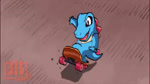 ^_^ anthro blue_body blue_scales eyes_closed scales short skateboard skateboarding smile solo vehicle jib_kodi_(artist) nintendo pokemon crocodilian generation_2_pokemon pokemon_(species) reptile scalie totodile animated no_sound short_playtime webm