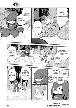 bruised bruised_leg clothed clothing forest forest_background hot_spring male manga_style meditation nature nature_background onsen panicking partially_clothed plant tree water codyf0xx sega sonic_the_hedgehog_(series) knuckles_the_echidna sonic_the_hedgehog echidna eulipotyphlan hedgehog mammal monotreme absurd_res comic hi_res