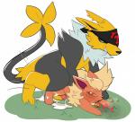 anal anal_penetration arrogance clothing duo feral from_behind_position kerchief male male/male male_penetrated male_penetrating male_penetrating_male mounting penetration sex batruse nintendo pokemon retra eeveelution flareon generation_1_pokemon hybrid pokemon_(species)