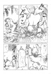 alef_(shining) all_fours anthro anthro_on_anthro canid canine canis comic doggystyle duo erection female female_penetrated from_behind_position genitals greyscale japanese_text kemono male male/female male_penetrating male_penetrating_female mammal monochrome nude pen_(artwork) penetration penile penile_penetration penis penis_in_pussy pussy sega sex shining_(sega) shining_force tail text traditional_media_(artwork) translation_request unknown_artist vaginal vaginal_penetration wolf zylo_(shining)