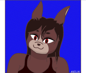 anthro brown_body brown_fur female fur hair solo straight_hair akuamarain unnamed_character lagomorph leporid mammal rabbit autocad_(artwork) digital_media_(artwork)
