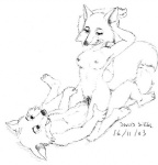 2003 anthro asthexiancal black_and_white canid canine canon_couple cowgirl_position disney duo female female_on_top female_penetrated fox from_front_position genitals maid_marian male male/female male_on_bottom male_penetrating male_penetrating_female mammal monochrome nude on_bottom on_top penetration penile penile_penetration penis penis_in_pussy pussy red_fox robin_hood robin_hood_(disney) sex straddling true_fox vaginal vaginal_penetration