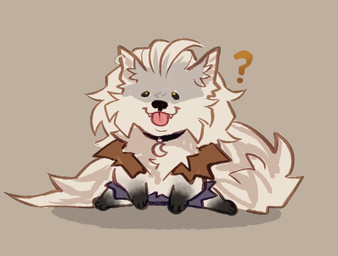 ambiguous_gender anthro biped blep chibi clothing collar collar_tag ear_piercing ear_ring fluffy fluffy_tail fur grey_body grey_fur multicolored_body multicolored_fur piercing ring_piercing sitting solo tail tongue tongue_out torn_clothing white_body white_fur bogwater deadlock_(game) mythology valve lilah_silver canid canine mammal mythological_canine mythological_creature werecanid werecanine werecreature werewolf 2026 digital_media_(artwork)