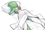 butt female hug hugging_object hugging_pillow lying on_front pillow solo spread_legs spreading itatatata6 nintendo pokemon gardevoir generation_3_pokemon humanoid pokemon_(species) 3:2