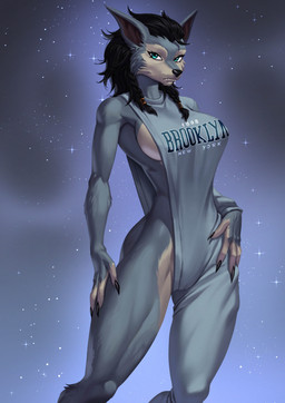 anthro athletic athletic_female biped breasts claws clothed clothed_anthro clothed_female clothing female fingers front_view fur hair looking_at_viewer solo standing tail teeth alanscampos blizzard_entertainment brooklyn_sweater meme_clothing warcraft canid canine canis mammal werecanid werecreature wolf worgen 2026 digital_drawing_(artwork) digital_media_(artwork) hi_res meme