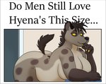 anthro belly big_breasts big_butt bite biting_lip breasts butt curvy_figure disney do_men_still_love_women_this_size english_text female fur huge_breasts hyena mammal markings meme nude pickles-hyena presenting shenzi_(the_lion_king) solo spots spotted_body spotted_fur spotted_hyena text the_lion_king thick_thighs voluptuous yellow_sclera
