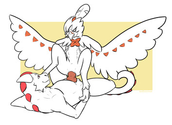 anthro claws cowgirl_position duo female feral flying from_front_position front_view genitals male male/female on_bottom on_ground on_top penetration penis sex smile spread_legs spread_wings spreading vaginal vaginal_penetration vulva wings antoszowa mythology nintendo pokemon decidueye dragon generation_7_pokemon mythological_creature mythological_scalie pokemon_(species) scalie hi_res