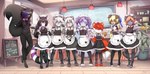 anthro biped black_body black_fur blonde_hair cake clothed clothing crossdressing dessert dipstick_tail female floppy_ears food fur group hair maid_uniform male markings omurice_(food) plant tail tail_markings text uniform young young_anthro young_female young_male pucco eclypse_(eclypseskunk) jade_(lunarciph) kitsunekit_(kazune) minato_(lunarciph) ocelotte_(lunarciph) samantha_whittaker yoru_(kittyprint) yuuma_fujimori_(tsunderepanda) ailurid canid canine canis domestic_dog felid fox mammal mephitid pantherine red_panda skunk snow_leopard absurd_res english_text hi_res sibling_(lore) trans_(lore) trans_woman_(lore) twins_(lore)