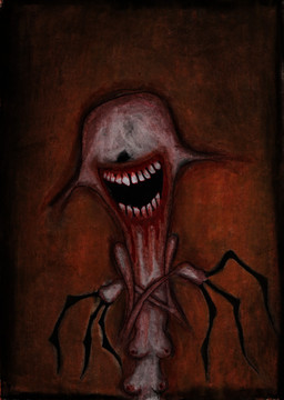 anthro bald bilemirth blood blood_in_mouth bodily_fluids breasts car_wash claws female finger_claws holidays nightmare_fuel nipples nude nude_female skinny slim smile solo teeth unhappy893 christmas mythology dragon humanoid hybrid mythological_creature mythological_scalie scalie absurd_res hi_res traditional_media_(artwork)