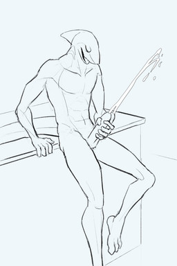 2_penises abs animal_genitalia animal_penis anthro bodily_fluids claspers cum_spurt diphallism erection eyes_closed genital_fluids genitals gills hemipenes humanoid_genitalia hybrid_genitalia hybrid_penis male masturbation multi_genitalia multi_penis navel nude pecs penis solo tail tongue tongue_out joeyjazz fishfunk_(modeler) joey_(joeyjazz) aquatic fish shark 2021 2:3 hi_res monochrome