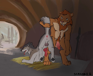 anal anal_fingering anal_orgasm anal_penetration anal_wink animal_genitalia animal_penis anthro anthro_on_feral anthro_penetrating anthro_penetrating_feral anus backsack balls bestiality bodily_fluids butt canine_genitalia canine_penis cave claws cum cum_in_ass cum_inside cum_while_penetrated cumshot duo ejaculation erection fangs feral feral_penetrated fingering foreskin fur gaping gaping_anus genital_fluids genitals hands-free humanoid_genitalia humanoid_penis interspecies knot knotted_penis large_penetration looking_back looking_pleasured male male/male male_on_bottom male_on_feral male_on_top male_penetrated male_penetrating male_penetrating_male mane muscular nude on_bottom on_top open_mouth orgasm pawpads paws pelvic_muscles_push penetration penile penile_penetration penile_spines penis penis_in_ass prehistoric presenting raised_tail rear_view rough_sex sabertooth_(anatomy) sex simple_background simultaneous_orgasms spread_anus spread_butt spreading stretched_anus tail tail_pull teeth testicle_cuff tongue tongue_out yellow_sclera spruceloops canid canine canis felid lion mammal pantherine prehistoric_species saber-toothed_tiger wolf animated digital_media_(artwork) long_playtime loop no_sound webm