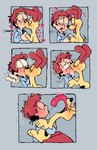 bestiality bestiality_kiss blush duo extreme_french_kiss feral french_kissing human_on_feral interspecies kissing long_tongue male male/male tongue tully_(artist) garfield_(series) jon_arbuckle odie_the_dog canid canine canis domestic_dog human mammal