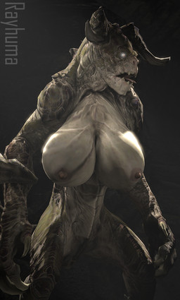 5_fingers animal_genitalia anthro areola barely_visible_genitalia barely_visible_vulva big_breasts big_hands big_horn bleak_ambiance breasts claws countershade_face countershade_torso countershading fangs female finger_claws fingers genital_slit genitals horn looking_aside nipples sharp_teeth small_areola solo standing tail teeth teeth_showing vulva yellow_eyes rayhuma fallout microsoft deathclaw scalie 3d_(artwork) digital_media_(artwork) portrait source_filmmaker_(artwork) three-quarter_portrait watermark