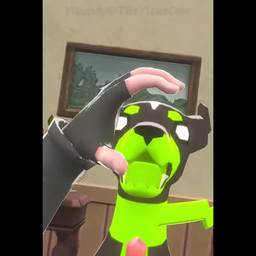 ambiguous_gender angry black_body black_nose clothing consistent_pov covering covering_eyes covering_face detailed_background feral fingerless_gloves first_person_view gloves green_body growling handwear headpat hotel humor petting pov_hands scarf sleeves snout_grab solo_focus yisuno dog_sings_lalala nintendo pokemon pokemon_legends_z-a team_flare l_(pokemon) lysandre_(pokemon) generation_7_pokemon human legendary_pokemon mammal pokemon_(species) zygarde zygarde_10_forme 1:1 3d_(artwork) 3d_animation animated digital_media_(artwork) high_framerate meme short_playtime sound video watermark male_(lore)