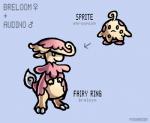 :< ambiguous_gender audino biped blue_eyes breloom chart directional_arrow duo evolution evolution_chart fakemon feral fusion generation_3_pokemon generation_5_pokemon hybrid nintendo pokebreeder pokemon pokemon_(species) pokemon_fusion shroomish simple_background solo_focus