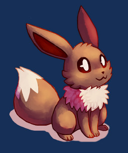 ambiguous_gender brown_body brown_eyes cat_smile feral fluffy fluffy_tail fur mouth_closed neck_tuft paws pupils quadruped solo tail tuft white_pupils flavia-elric nintendo pokemon eevee generation_1_pokemon pokemon_(species) 2015 5:6 absurd_res alpha_channel digital_media_(artwork) hi_res