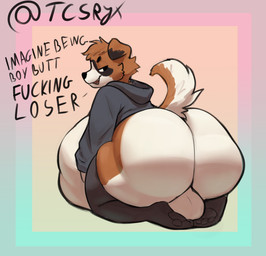 after_vore anthro anthro_pred balls belly belly_on_ground big_balls big_belly big_butt biped black_clothing black_ear_tips black_eyebrows black_footwear black_hoodie black_legwear black_nose black_socks black_stockings black_text black_thigh_highs black_thigh_socks black_topwear bloated bottomless bottomless_anthro bottomless_male brown_body brown_ears brown_face brown_fur brown_tail brown_tuft butt button_ears cheek_tuft clothed clothed_anthro clothed_male clothing countershade_balls countershade_butt countershade_face countershade_fur countershade_genitalia countershade_tail countershade_torso countershading dialogue dipstick_ears ear_markings eyebrows facial_markings facial_tuft floppy_ears fluffy fluffy_tail footwear fully_inside fur genitals half-closed_eyes head_markings head_tuft hood_down hoodie huge_belly huge_butt huge_hips huge_thighs insult kneeling legwear long_sleeves looking_at_butt looking_at_own_butt looking_at_self looking_back_at_self male male_anthro male_pred markings mask_(marking) monotone_balls monotone_belly monotone_clothing monotone_footwear monotone_genitals monotone_hoodie monotone_legwear monotone_socks monotone_stockings monotone_thigh_highs monotone_thigh_socks monotone_topwear multicolored_body multicolored_ears multicolored_face multicolored_fur narrowed_eyes open_mouth open_smile profanity raised_tail same_size_vore seiza short_tail simple_background sitting smile smug snout socks solo stockings tail talking_to_another talking_to_prey text thick_thighs thigh_highs thigh_socks three-quarter_view tight_thigh_highs tight_thigh_socks topwear tuft twitter_handle two_tone_tail unseen_prey vore white_balls white_belly white_body white_butt white_countershading white_face white_fur white_tail wide_hips tcsrjx canid canine canis domestic_dog mammal 2025 character_request digital_media_(artwork) digital_painting_(artwork) english_description english_text full-length_portrait hi_res painting_(artwork) portrait shaded signature soft_shading