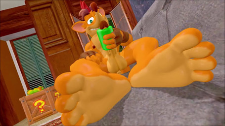 abs anthro anus balls clothing crate ears_down eyebrows feet food fruit fur furniture genitals glans gloves green_eyes grin hair handwear handwear_only humanoid_genitalia humanoid_penis male masturbation mostly_nude muscular muscular_anthro muscular_male nipples nude orange_body orange_fur pecs penis pivoted_ears plant red_hair sex_toy short_animation smile sofa soles solo tan_body tan_fur teeth thick_eyebrows toes toying_self wumpa_fruit charzcavern activision crash_bandicoot_(series) crash_bandicoot bandicoot mammal marsupial 16:9 2025 3d_(artwork) 3d_animation animated digital_media_(artwork) hi_res loop no_sound short_playtime webm widescreen
