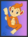 anthro blush blush_lines erection genitals humanoid_genitalia humanoid_penis male penis solo spread_legs spreading young young_anthro sherwind52 nintendo pokemon chimchar generation_4_pokemon haplorhine mammal monkey pokemon_(species) primate absurd_res hi_res