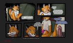 5:3 absurd_res anthro anthro_on_anthro blush bodily_fluids bulge canid canine canis clothed clothing comic daydream dialogue dizzy drooling duo english_text erection father_(lore) father_and_child_(lore) father_and_son_(lore) fox fur genital_fluids genitals hi_res humanoid_genitalia humanoid_penis incest_(lore) male male/male mammal masturbation nude panties parent_(lore) parent_and_child_(lore) parent_and_son_(lore) penis pubes saliva shocked son_(lore) speech_bubble spruceloops text underwear