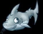 bone derp_eyes feral fin gills silly simple_background smile solo transparent_background colorfulhoovednights fish marine shark 2015 alpha_channel