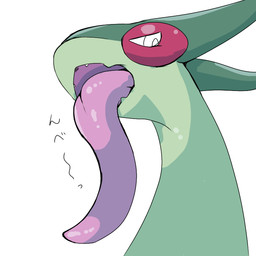 ambiguous_gender big_tongue bleh feral half-closed_eyes long_tongue looking_at_viewer making_faces narrowed_eyes open_mouth simple_background solo taunting teasing text thick_tongue tongue tongue_out white_background sevi_blaze nintendo pokemon flygon generation_3_pokemon pokemon_(species) 1:1 japanese_text sketch