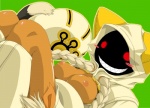 animal_ears blazblue blush breasts cat_ears female green_background grin hood lying nipples on_back plain_background red_eyes solo taokaka unknown_artist
Rating: Questionable
Score: 1
User: Test-Subject_217601
Date: March 17, 2012
