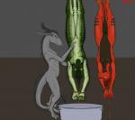 >:) animal_genitalia blue_eyes bucket camera_view container cooking_with_furs cooking_with_scalies cutting digital_media_(artwork) dragon female flat_chested fully_sheathed fur furred_dragon furred_scalie furxette genitals gore gore_focus green_body green_eyes green_skin grey_body grey_fur group hair hi_res horn killing knife lizard male melee_weapon multicolored_body multicolored_skin mythological_creature mythological_scalie mythology navel nude open_mouth plaguelizard pussy recording red_hair reptile restrained rope scalie scared sheath simple_background slit_(wound) smile snuff suspension tail two_tone_body two_tone_skin vivisection weapon