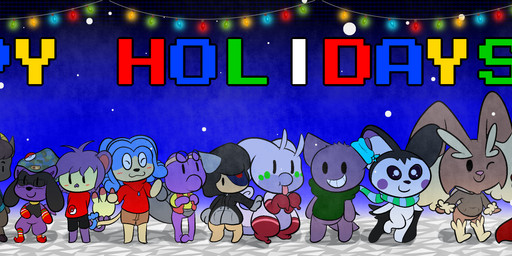 alternate_color anthro chibi fur group holiday_message holidays large_group male membrane_(anatomy) patagium snow standing tail text softestpuffss christmas nintendo pokemon emolgack fan_character felimon felipunny flow_the_riolu jake_the_simipour jay_(thefablednekos) lunar_the_ambipom puff_(softestpuffss) smuggestleaf ambipom bear emolga felid generation_1_pokemon generation_2_pokemon generation_3_pokemon generation_4_pokemon generation_5_pokemon generation_6_pokemon gengar goodra larvitar lopunny mammal mustelid otter phantump pokemon_(species) quilava riolu rodent sciurid simipour snivy treecko 2016 absurd_res character_request english_text hi_res