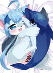 ahoge anthro anthro_on_feral anthro_penetrated bestiality black_eyes blue_body blue_eyes blue_fur blue_hair blue_skin blush bodily_fluids braided_hair duo female female_on_feral female_penetrated feral feral_penetrating feral_penetrating_anthro fur genitals hair ineffective_censorship interspecies male male/female male_on_anthro male_penetrating male_penetrating_female penetration penile penile_penetration penis penis_in_pussy pussy semi-anthro sex tears vaginal vaginal_penetration young meru_(artist) cat_busters akurara peace_(cat_busters) cetacean dolphin domestic_cat felid feline felis mammal marine oceanic_dolphin toothed_whale 2018 absurd_res censored hi_res mosaic_censorship