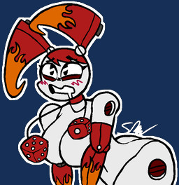 ahegao alternate_color armwear big_breasts blush bodily_fluids breasts clothing d6 dice drooling elbow_gloves female fire gloves handwear hanging_breasts looking_pleasured machine mostly_nude multicolored_body multicolored_skin navel neckwear nipples not_furry pigtails red_body red_skin saliva simple_background solo transparent_background two_tone_body two_tone_skin white_body white_skin spur my_life_as_a_teenage_robot nickelodeon hot_rod_jenny_wakeman jenny_wakeman android humanoid robot robot_humanoid alpha_channel signature watermark