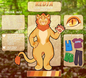 3_toes 5_fingers anthro arms_bent black_bottomwear black_clothing black_pants blue_clothing blue_shirt blue_tank_top blue_topwear bottomwear brown_claws brown_eyebrows brown_pawpads brown_pupils claws closed_smile clothing color_swatch eyebrows featureless_chest featureless_crotch feet finger_claws fingers forest forest_background front_view fur green_bottomwear green_clothing green_shorts hand_on_hip hand_on_own_hip heart_symbol long_tail looking_at_viewer male mane mouth_closed multicolored_body multicolored_fur nature nature_background nude_anthro nude_male orange_mane orange_tail_tuft pants pawpads photo_background pink_nose plant pockets pronouns pupils red_clothing red_shirt red_t-shirt red_topwear shirt shorts slit_pupils smile smiling_at_viewer solo stated_adult stated_age t-shirt tail tail_tuft tank_top text text_box toes topwear tree triangle_eyebrows tuft whiskers year yellow_body yellow_eyes yellow_fur cyberdaydream kedja_(ziews) felid lion mammal pantherine 2019 artist_name dated digital_media_(artwork) english_description english_text full-length_portrait model_sheet photography_(artwork) portrait shaded simple_shading warm_colors nonbinary_(lore)