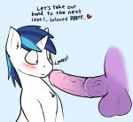 2014 <3 animal_genitalia balls big_penis blue_hair blush clopper-dude dialog dickgirl disembodied_penis english_text equine erection friendship_is_magic fur gay hair horn horse horsecock incest intersex looking_at_penis male male_on_dickgirl mammal my_little_pony penis pony shining_armor_(mlp) text twilight_sparkle_(mlp) unicorn vein white_fur
Rating: Explicit
Score: 41
User: lemongrab
Date: February 23, 2014