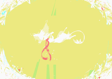 abstract_background ambiguous_gender feral fur mostly_nude red_scarf scarf scarf_only simple_background solo tail white_body white_fur white_tail yellow_background naircat domestic_cat felid feline felis mammal 2017 digital_media_(artwork) microsoft_paint_(artwork)