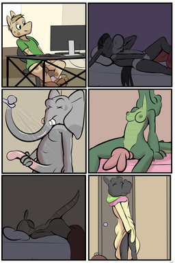 adolescent adolescent_anthro anthro base_three_layout bathing bed bedroom bottomwear bottomwear_down breasts clothed clothing clothing_lift computer dress dress_lift electronics female female_adolescent fingering fingering_self furniture genitals green_body green_clothing grey_body grid_layout grinding hand_in_panties hand_in_underwear looking_pleasured lying lying_on_bed male male_adolescent masturbation nipples non-mammal_breasts non-mammal_nipples nude on_back on_bed on_front panties panties_only pants pants_around_ankles pants_down partially_clothed penile penile_masturbation penis plushie regular_grid_layout showering sitting six_frame_grid six_frame_image small_breasts smile solo spread_legs spreading standing three_row_layout topless tusks underwear underwear_only vaginal vaginal_fingering vaginal_masturbation white_clothing white_panties white_underwear young young_anthro thunderouserections study_partners angie_(study_partners) jennifer_(study_partners) kaylee_(study_partners) ragdoll_(study_partners) ratih_(study_partners) woody_(study_partners) armadillo asinus crocodile crocodilian donkey elephant elephantid equid equine horse mammal nine-banded_armadillo proboscidean reptile rhinoceros scalie sumatran_rhinoceros xenarthran 2:3 comic hi_res multiple_images