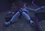 blue_body blue_skin bondage_gear bound breasts chain chained female hair hooves red_eyes red_hair sex shackled solo tentacle_sex tentacles lorded warhammer_(franchise) warhammer_40000 humanoid t'au_(warhammer) 3d_(artwork) absurd_res digital_media_(artwork) hi_res