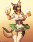 alcohol amber_eyes anthro barmaid beer beer_foam beer_mug beverage big_breasts bottomless breasts cleavage clothed clothing container corset countershading cup dirndl exposure_variation female fur genitals gradient_background holding_container holding_cup holding_mug holding_object holidays humanoid_genitalia humanoid_pussy innie_pussy legwear lingerie looking_at_viewer mug nipple_outline no_underwear open_mouth pussy simple_background solo stockings text tongue topwear jishinu oktoberfest rachel_(jishinu) canid canine canis domestic_dog german_shepherd herding_dog mammal pastoral_dog 2021 digital_drawing_(artwork) digital_media_(artwork) english_text hi_res url