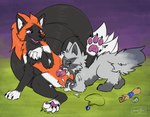 animal_genitalia animal_penis ass_up balls bent_over bodily_fluids canine_genitalia canine_penis cum cum_drip cum_in_mouth cum_inside cum_on_balls cum_on_body cum_on_face cum_on_ground cum_on_leg cum_on_penis cum_on_self dripping duo ejaculation erection eyewear feet fellatio female female_on_top female_penetrated feral feral_on_feral feral_penetrated feral_penetrating fur genital_fluids genitals glasses hindpaw knot looking_at_another looking_pleasured lying male male/female male_on_bottom male_penetrating male_penetrating_female messy multi_tail on_bottom on_side on_top open_mouth oral oral_penetration orgasm pawpads paws penetration penile penile_penetration penis raised_leg sex simple_background spread_legs spreading standing tail tongue vein veiny_penis moodytail nintendo pokemon generation_1_pokemon generation_3_pokemon ninetales pokemon_(species) poochyena 2024 digital_media_(artwork) hi_res